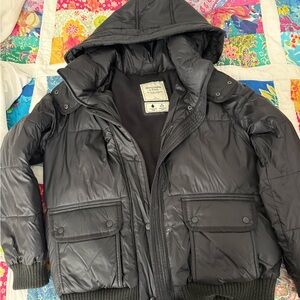 Abercrombie & Fitch puffer jacket with hood